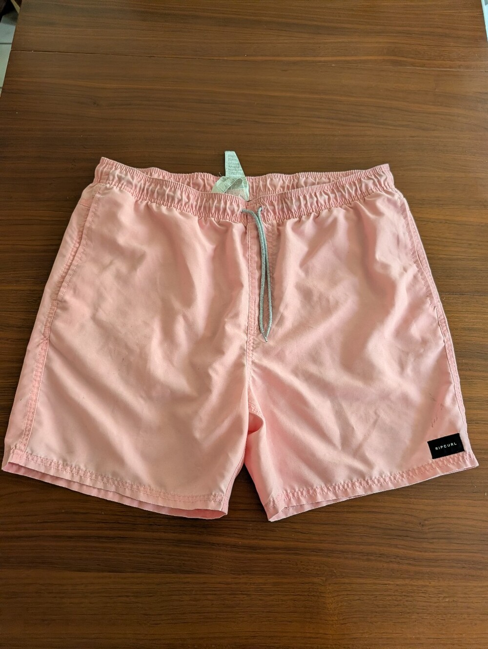 Rip Curl Lay Days Board Shorts Men’s Light Pink Swim Trunks Size XL Pre Owned